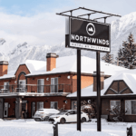 Northwind Hotel with snow background