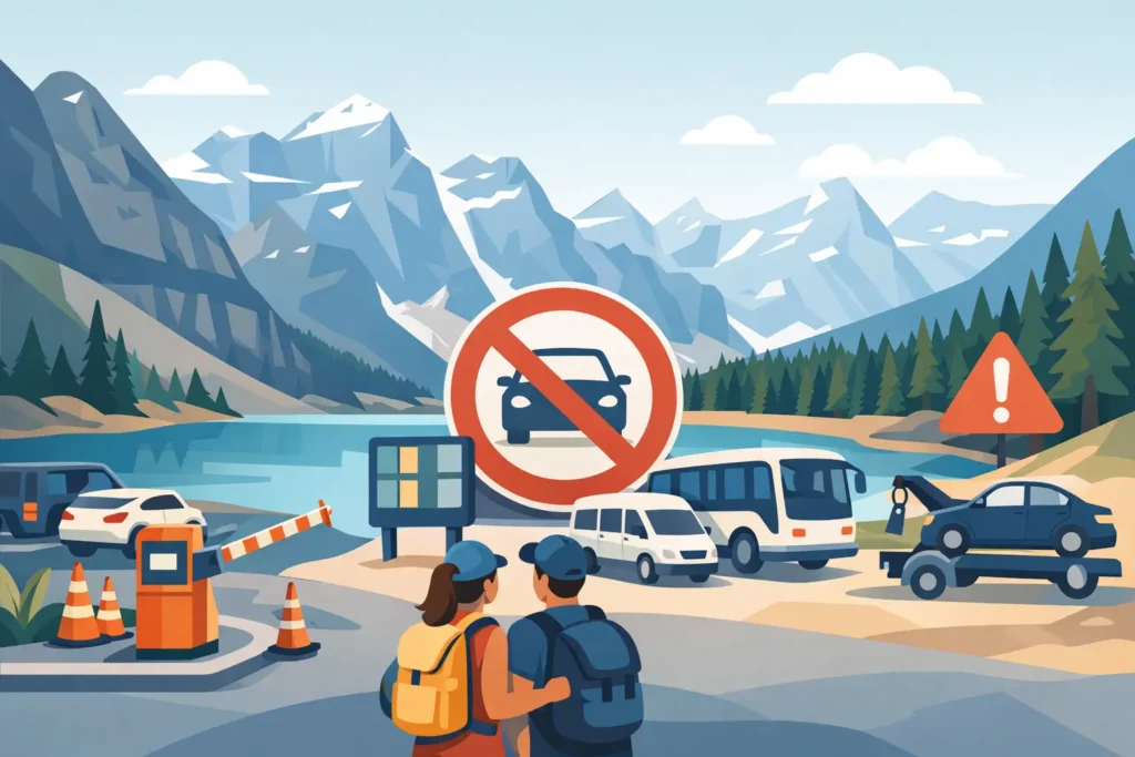 Moraine Lake Parking Restrictions Explained