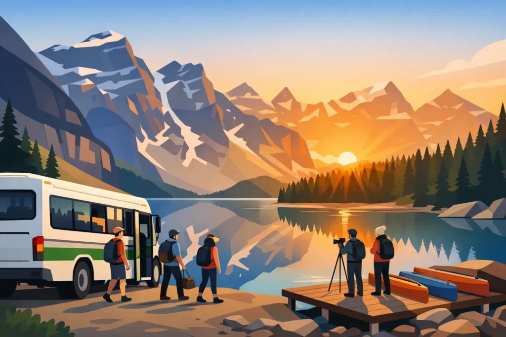 Moraine Lake Shuttle: Skip Parking, Catch Sunrise