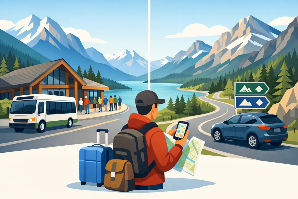 Banff Shuttle Versus Rental Car: What Wins?