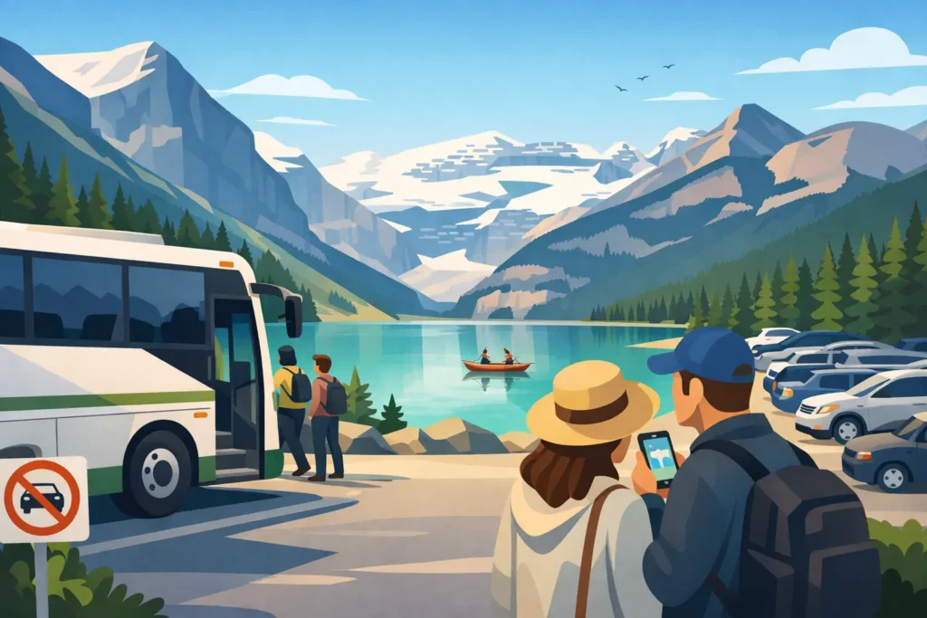 Booking Lake Louise Shuttle Without Parking Stress