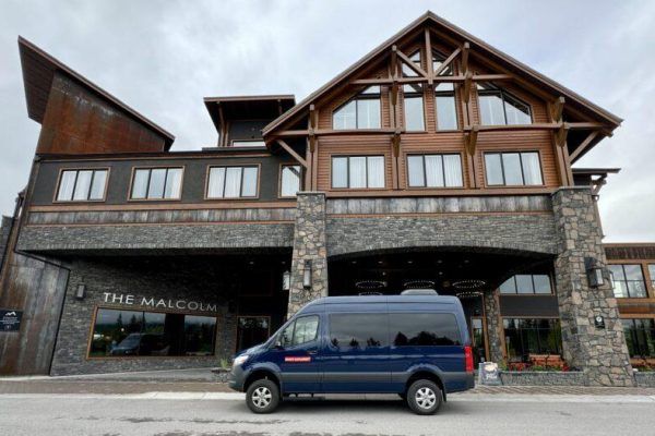 van for hire in Canmore hotel district